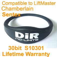 Chamberlain Sentex Proximity Wristband S10301 30 bit SENTEX Format